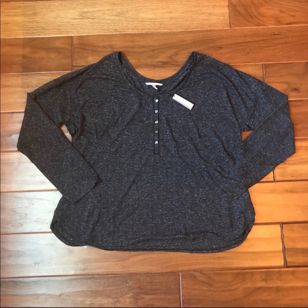 Victoria’s Secret Black Long Sleeve Night Shirt Size L